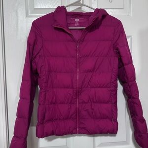Uniqlo Women's Magenta Puffer Jacket